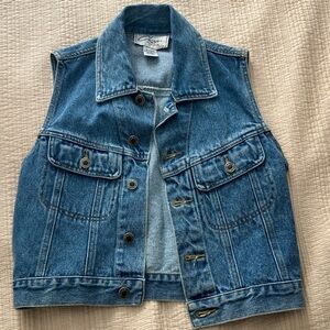 Vintage Blue Denim Vest by Charles Ghailian